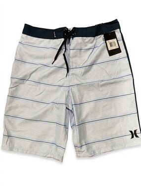 Hurley Youth Boys Striped Boardshorts Swim Trunks NWT Size 18